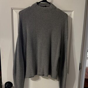 Express drop shoulder sweater with slight mock turtleneck. Size medium.